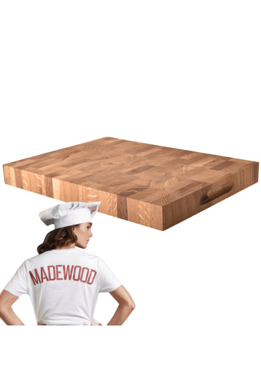 Dębowa Deska do Krojenia BLOK 40x30x4 cm Sztorcowa.Drewniana deska PREMIUM DĄB