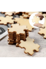 Zestaw 50 Mini Puzzli Drewnianych ze Sklejki – Kreatywne Puzzle 3x3 cm dla Twórców i Edukatorów