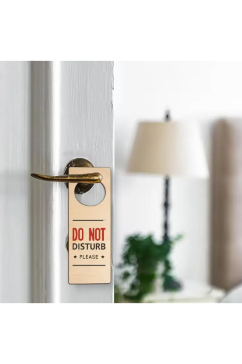 Zestaw 10 Drewnianych Zawieszek Na Drzwi z Okrągłym Wycięciem 22.5x8 cm – DIY PERSONALIZACJE
