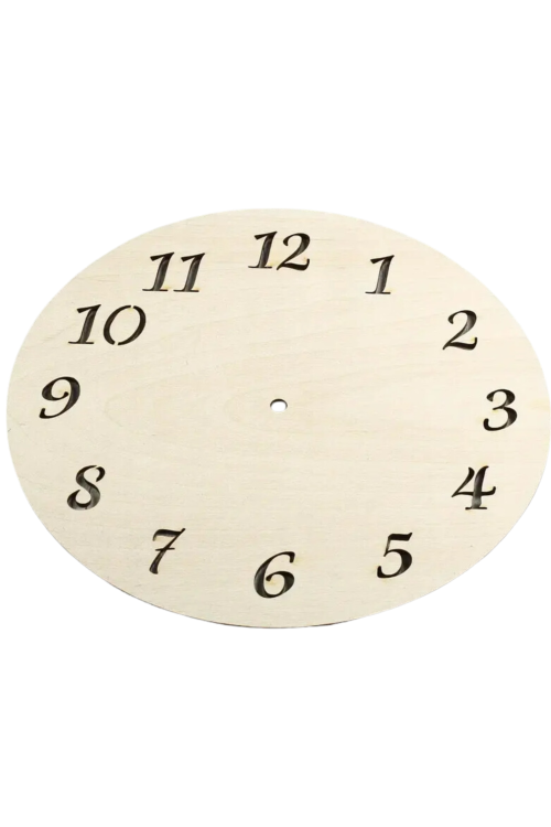 Drewniana Tarcza Zegara o Średnicy 22 cm - Idealna do Personalizacji DIY