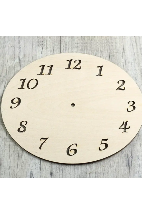 Drewniana Tarcza Zegara o Średnicy 22 cm - Idealna do Personalizacji DIY
