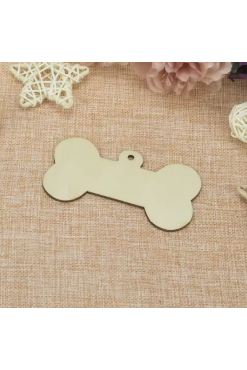 Drewniane Zawieszki Kość 10,5 cm – Zestaw 10 sztuk Sklejka do DIY, Dekoracje, Rękodzieło