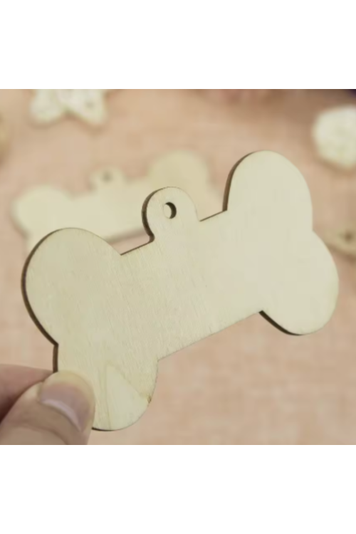 Drewniane Zawieszki Kość 10,5 cm – Zestaw 10 sztuk Sklejka do DIY, Dekoracje, Rękodzieło