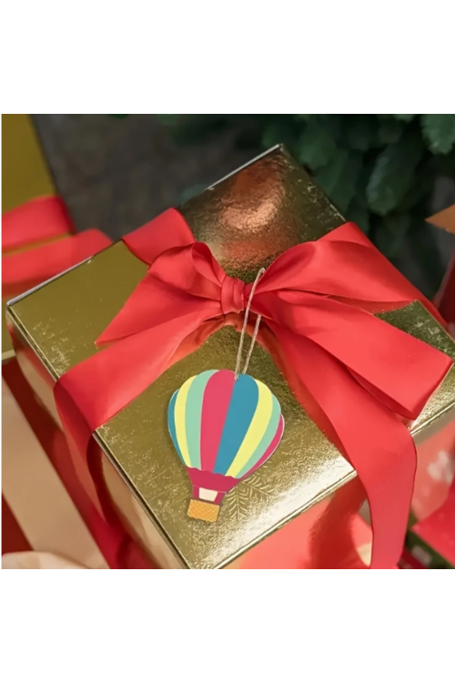 🎈 Drewniana Zawieszka Balon 12 cm – Zestaw 10 sztuk | Dekoracje DIY, Rękodzieło, Pokój Dziecka