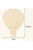 🎈 Drewniana Zawieszka Balon 12 cm – Zestaw 10 sztuk | Dekoracje DIY, Rękodzieło, Pokój Dziecka
