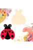 🐞 Drewniana Biedronka ze Sklejki 10 cm Zestaw 10 sztuk Dekoracje DIY Rękodzieło Zawieszki