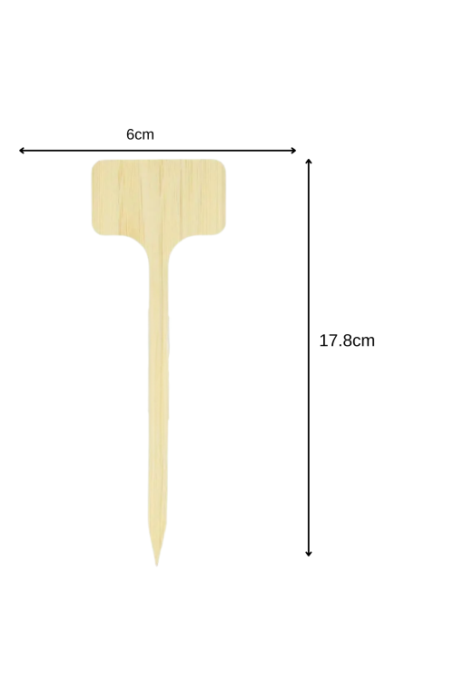 Drewniana Tabliczka Ogrodowa 17 cm Zestaw 10 sztuk Etykiety do Roślin Warzyw i Ziół DIY