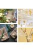 Drewniana Tęcza z Chmurką 9×6 cm – Zestaw 10 sztuk Dekoracje DIY Ozdoby do Malowania Rękodzieło