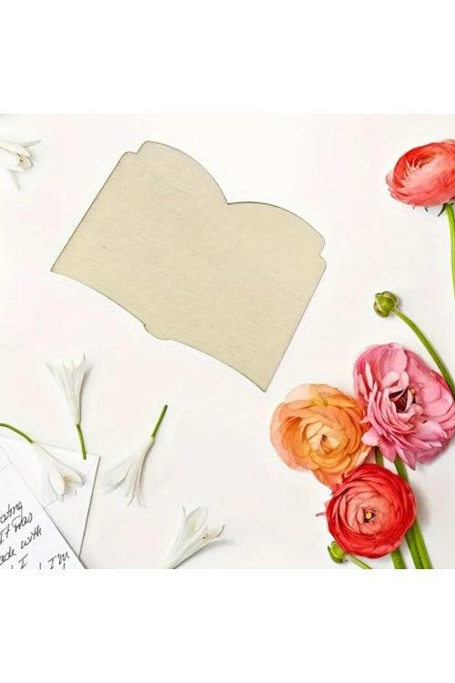 Drewniana Książka 10×7 cm – Zestaw 15 sztuk Dekoracje DIY Baza do Decoupage i Warsztatów