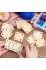 Drewniana Baza Kwadratowa 5×5 cm z otworami – Zestaw 20 sztuk Makrama DIY Decoupage Ozdoby Handmade
