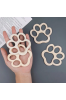 Drewniana Łapka 8 cm – Zestaw 10 sztuk Dekoracje DIY Decoupage Rękodzieło Zawieszki