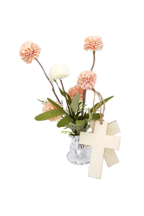 Drewniany Krzyż 10x7 cm – Zestaw 15 sztuk Dekoracje Religijne DIY Chrzest Komunia Decoupage