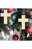 Drewniany Krzyż 10x7 cm – Zestaw 15 sztuk Dekoracje Religijne DIY Chrzest Komunia Decoupage