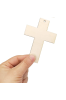 Drewniany Krzyż 10x7 cm – Zestaw 15 sztuk Dekoracje Religijne DIY Chrzest Komunia Decoupage