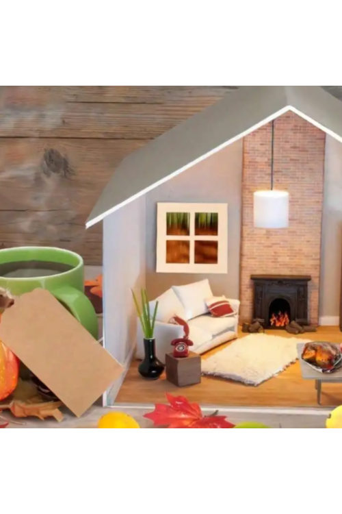 Drewniane Okno 7 cm – Zestaw 10 sztuk Ozdoby DIY Decoupage Rękodzieło