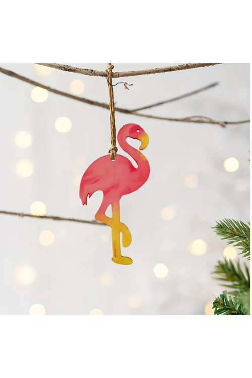 Drewniany Flaming 10 cm – Zestaw 15 sztuk Ozdoby DIY Decoupage Rękodzieło