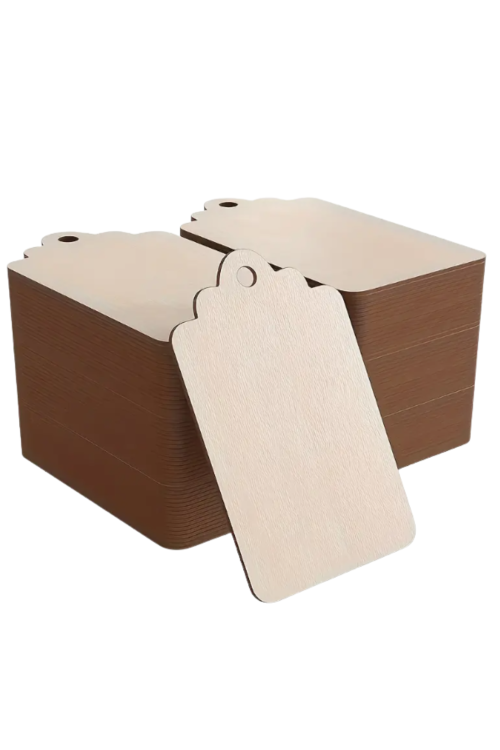 Drewniane Zawieszki 6×4 cm – Zestaw 20 sztuk Etykiety DIY Decoupage Prezenty