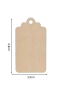 Drewniane Zawieszki 6×4 cm – Zestaw 20 sztuk Etykiety DIY Decoupage Prezenty