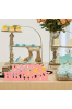 Drewniany Napis HAPPY BIRTHDAY 14 cm Stojący zestaw 2 sztuk dekoracji urodzinowych DIY