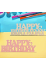 Drewniany Napis HAPPY BIRTHDAY 14 cm Stojący zestaw 2 sztuk dekoracji urodzinowych DIY