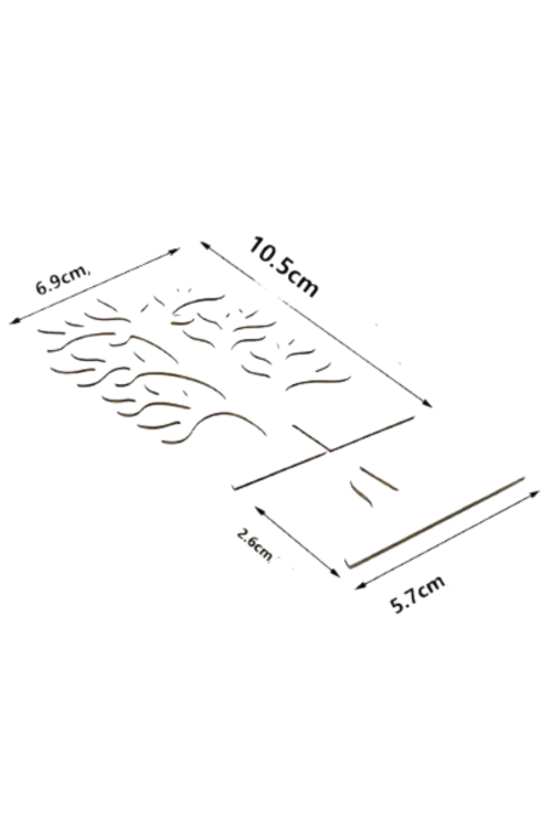 Drewniane Drzewko 3D 10 cm – zestaw 5 sztuk stojących dekoracji DIY