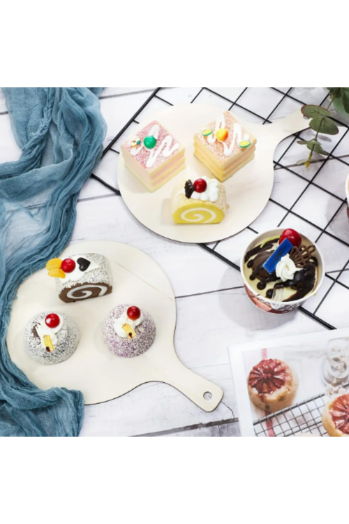 Drewniana Baza Deska do Krojenia ze Sklejki 23x16cm 5 sztuk Dekoracje DIY