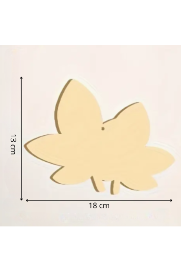 Jesienne Drewniane Liście Brzozy 17×13 cm Zestaw 10 sztuk Dekoracje DIY Ozdoby