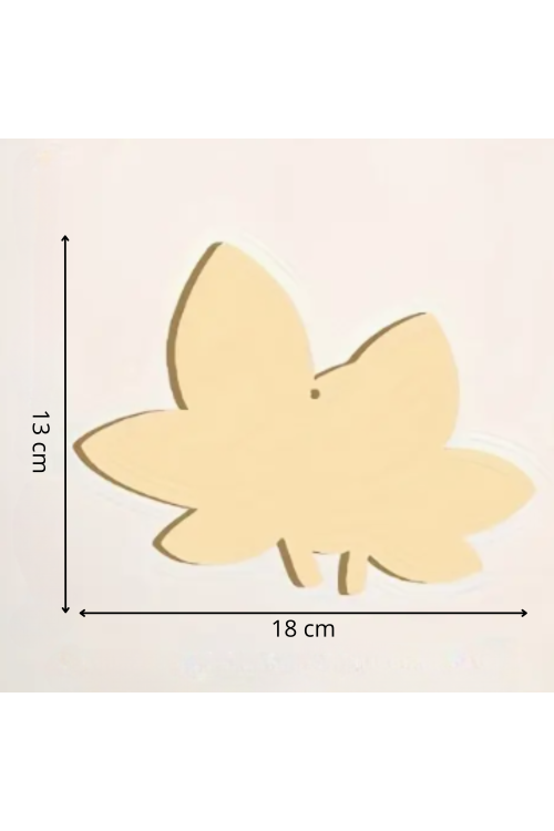 Jesienne Drewniane Liście Brzozy 17×13 cm Zestaw 10 sztuk Dekoracje DIY Ozdoby