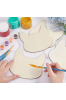 Drewniana Baza w Kształcie Głowy Kota 14 cm Zestaw 10 sztuk Dekoracje DIY