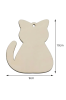 Drewniana Zawieszka Kot 10×9 cm Zestaw 10 sztuk Dekoracje DIY Rękodzieło