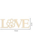 Drewniany Napis LOVE z Łapką 10 cm – Zestaw 10 sztuk Dekoracje DIY Scrapbooking