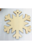 Drewniana Zawieszka Płatek Śniegu 8 cm – Zestaw 10 sztuk Ozdoby Choinkowe Święta