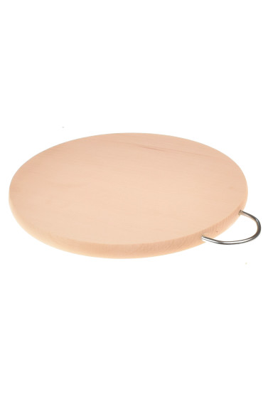 Professional Cutting Board: Round with Handle 25cm - Wooden Beech | Manufacturer