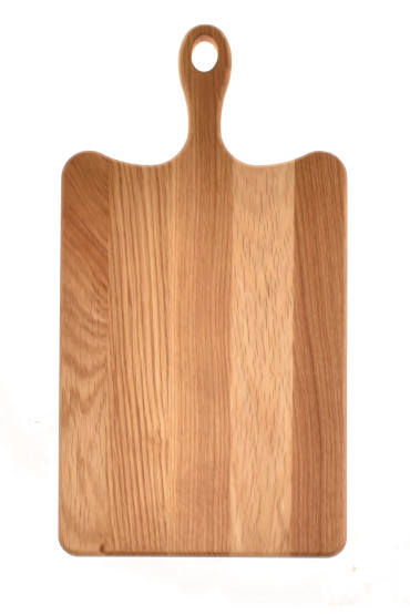 Drewniana Deska Dębowa do Krojenia z Rączką 39x21cm Duża Dąb   –  Producent!