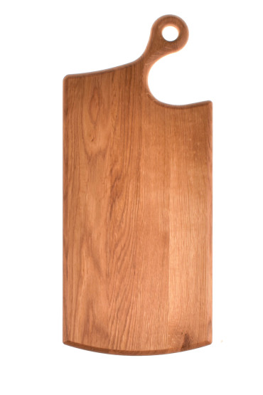 Drewniana Deska Dębowa do Krojenia z Ozdobną Rączką 42x19cm Duża Dąb-PRODUCENT