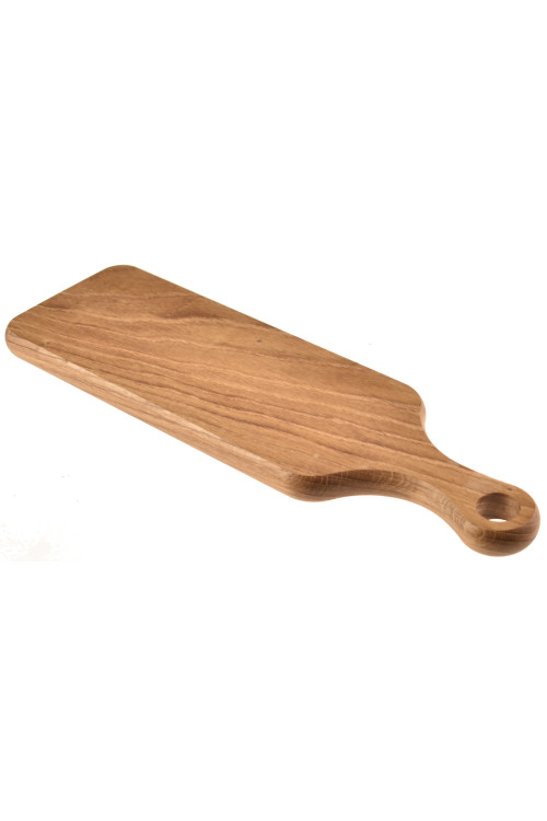 Solid Cutting Board with 12cm Handle Made of Oak Wood - Excellent Quality from the Manufacturer