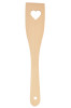 Heart-Shaped 28cm Wooden Beech Kitchen Spatula - Manufacturer's Excellence