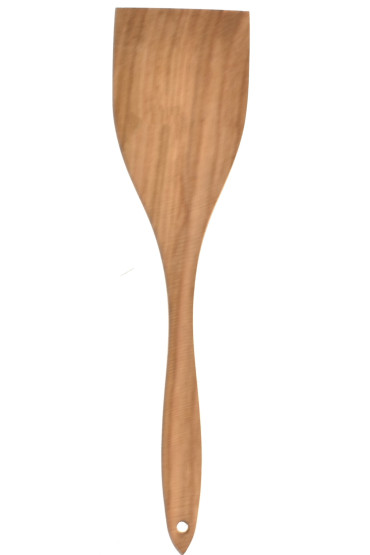Elegant Cherry Wood Kitchen Spatula for Wide Pans - Manufacturer