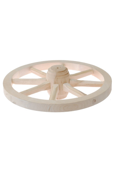 Decorative Wooden Wagon Wheel 42cm - Enhance Your Vehicle's Look