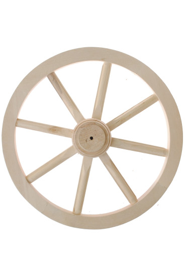 Decorative Wooden Wagon Wheel 42cm - Enhance Your Vehicle's Look
